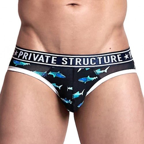 PRD Mini Brief Underwear - Shrks-Black - | Private Structure - | MAD Lifestyle