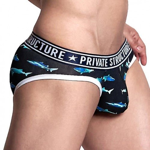 PRD Mini Brief Underwear - Shrks-Black - | Private Structure - | MAD Lifestyle