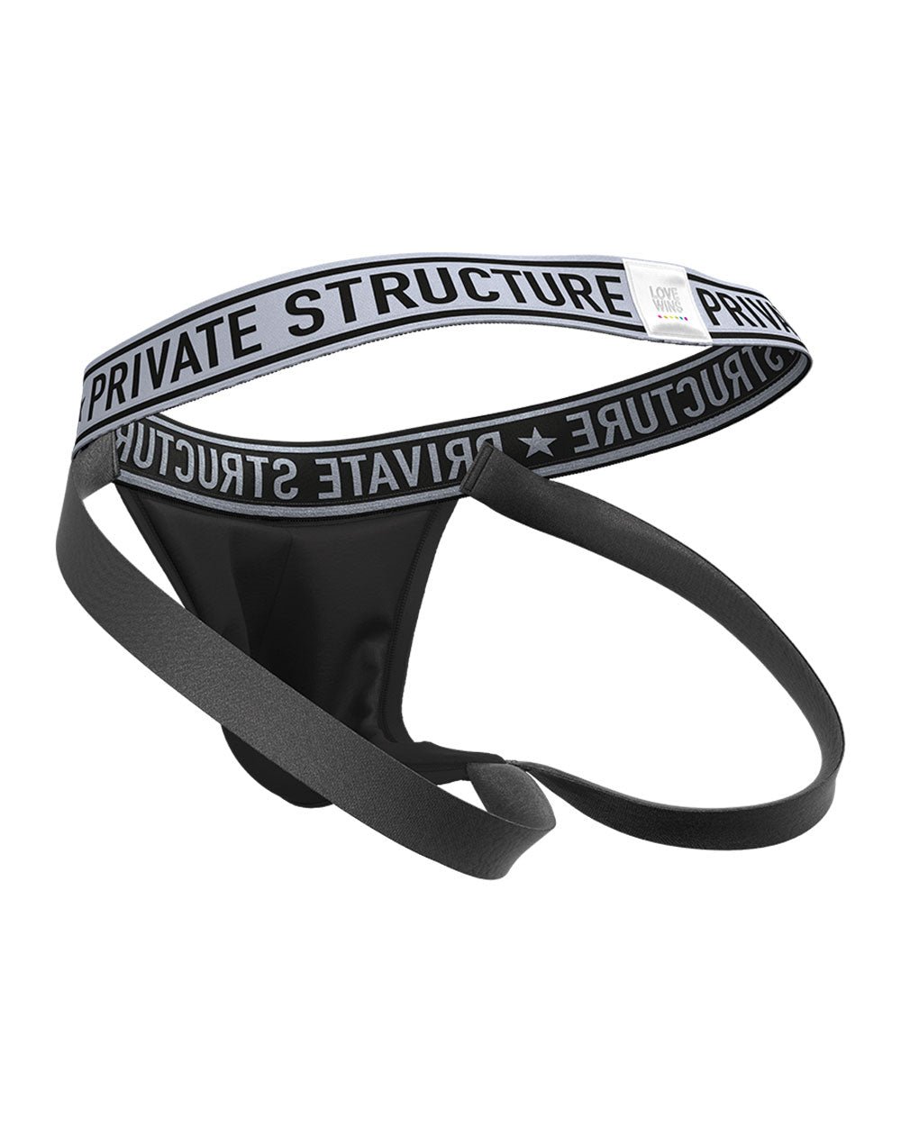 Pride Limited Jock Strap - Matt Black - | Private Structure - | MAD Lifestyle