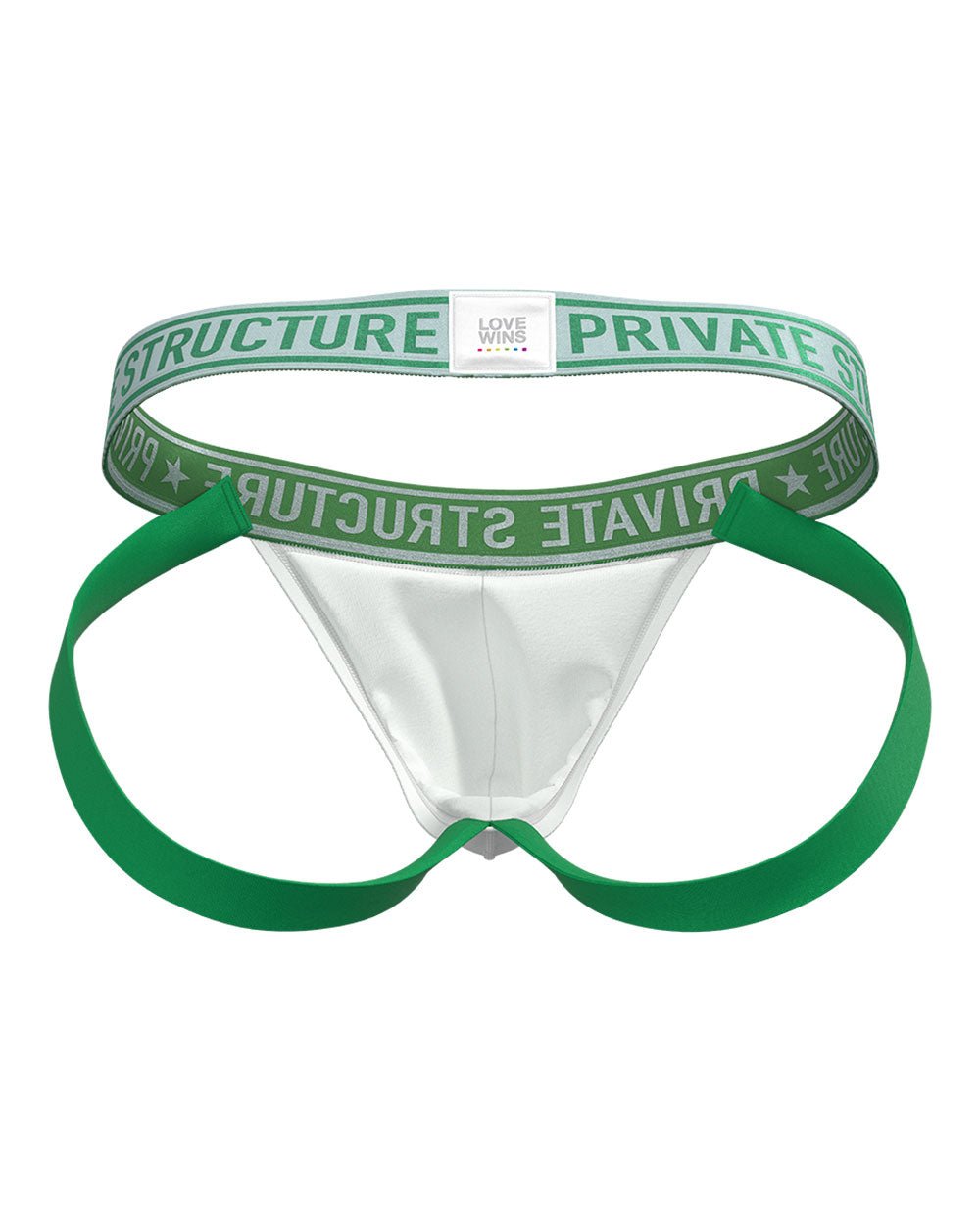 Pride Limited Jock Strap - Pure White - | Private Structure - | MAD Lifestyle