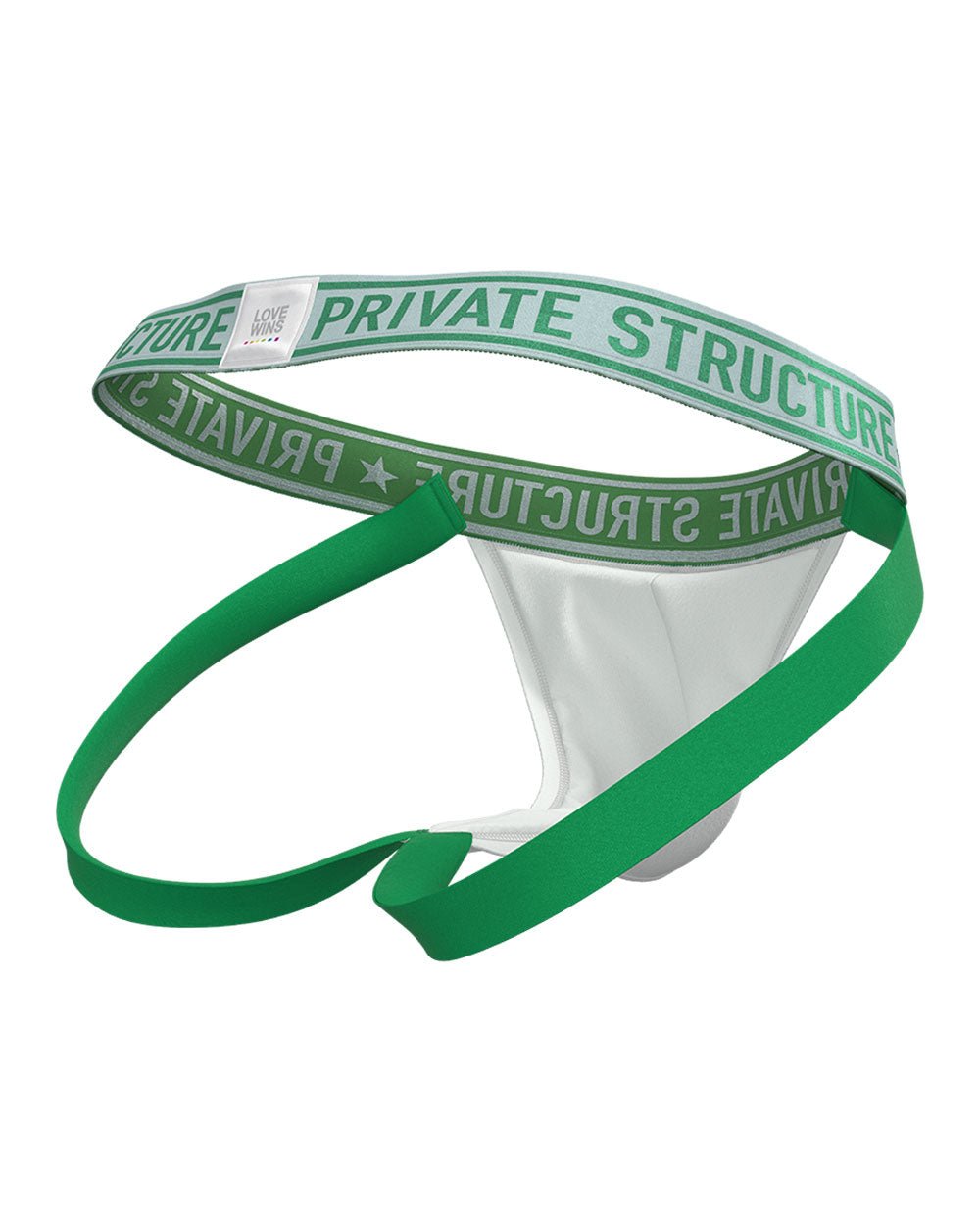 Pride Limited Jock Strap - Pure White - | Private Structure - | MAD Lifestyle