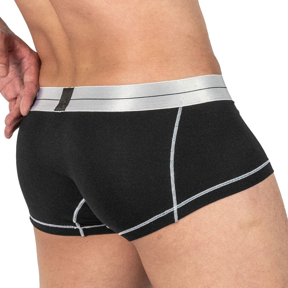 Tencel Hipster Underwear - White Mix Velvet Black - | Private Structure - | MAD Lifestyle