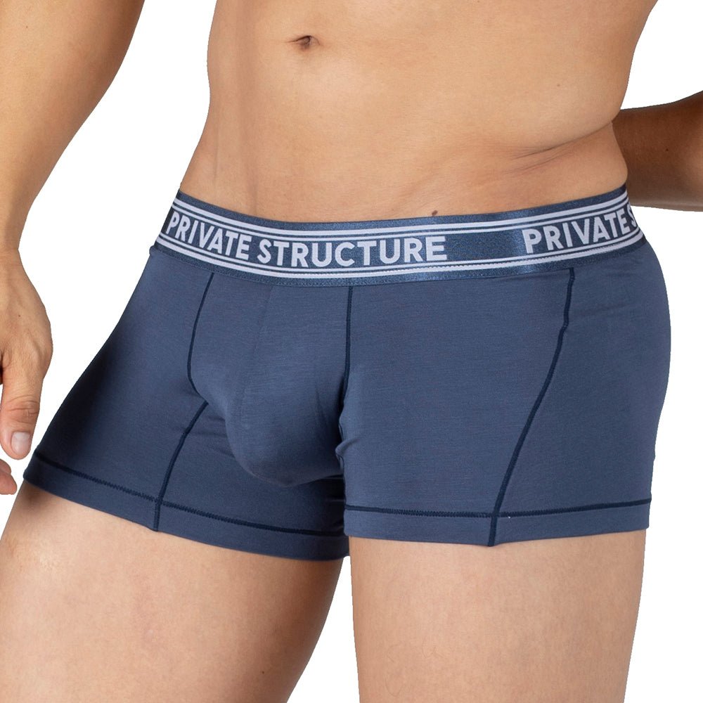Viscose From Bamboo Trunk Underwear - Citadel Blue - | Private Structure - | MAD Lifestyle