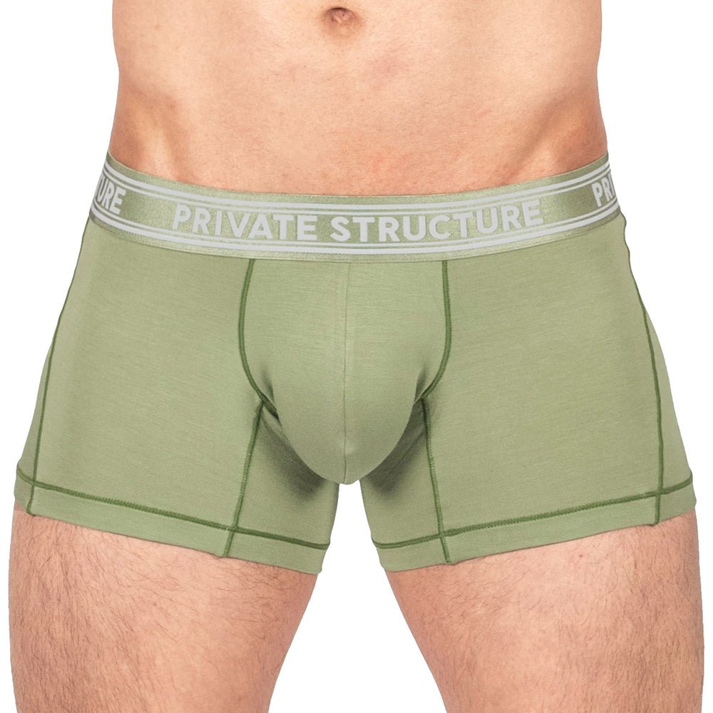 Viscose From Bamboo Trunk Underwear - Olive - | Private Structure - | MAD Lifestyle