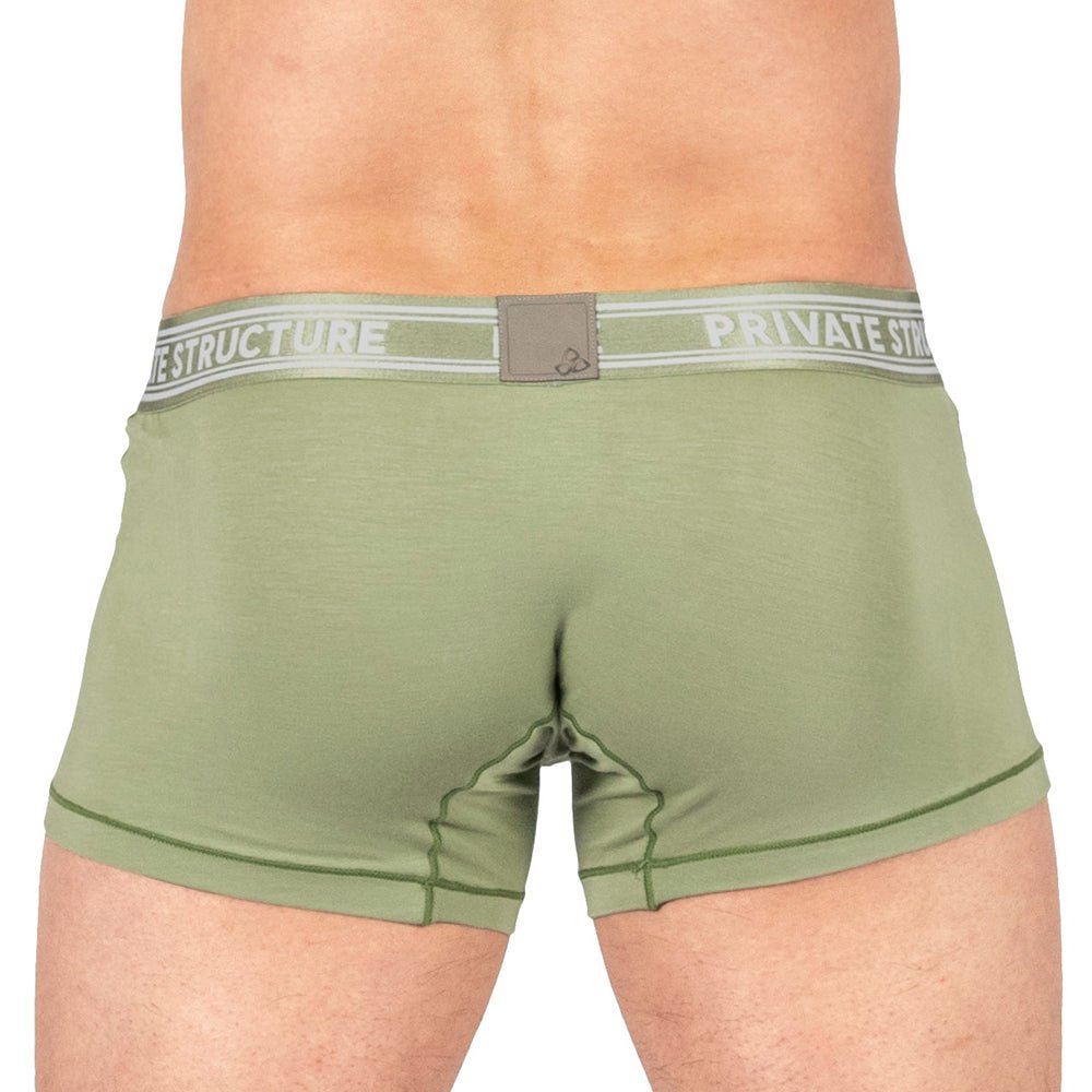 Viscose From Bamboo Trunk Underwear - Olive - | Private Structure - | MAD Lifestyle