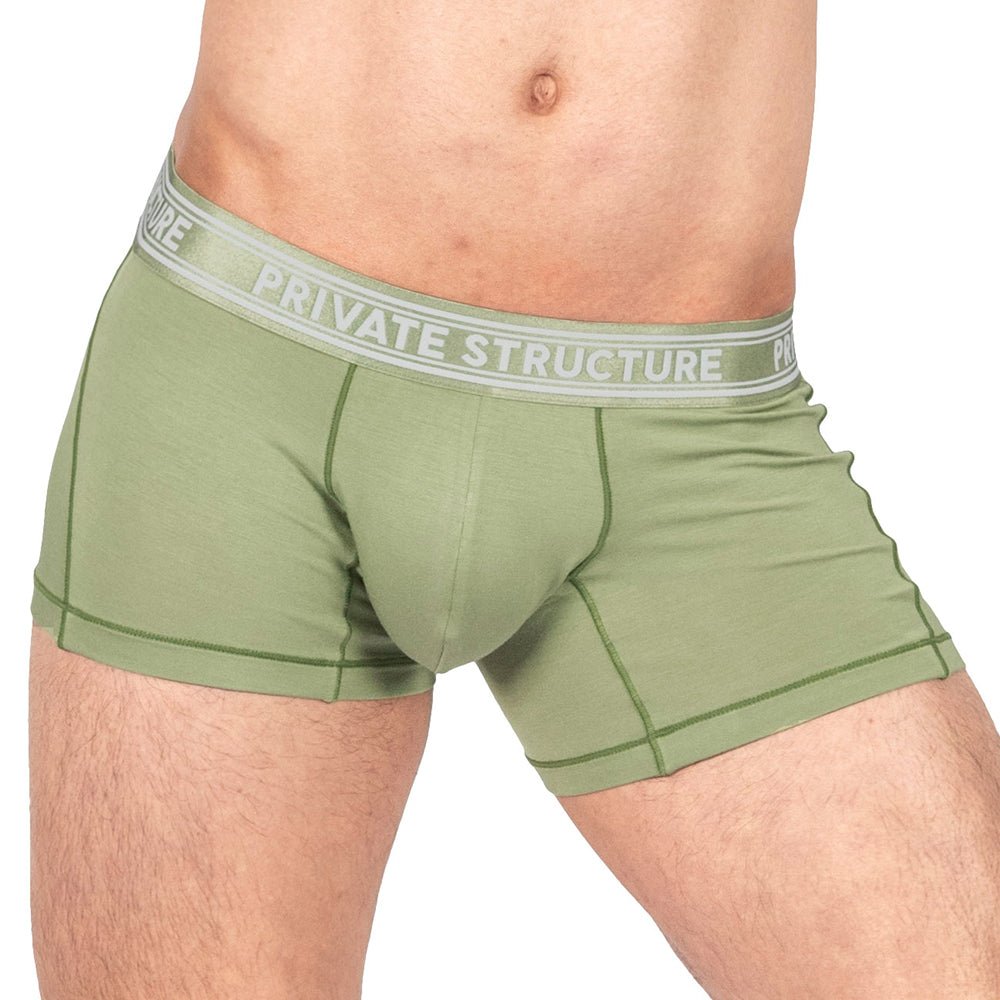 Viscose From Bamboo Trunk Underwear - Olive - | Private Structure - | MAD Lifestyle