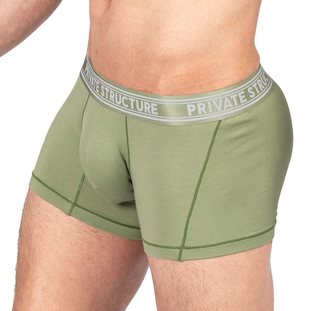 Viscose From Bamboo Trunk Underwear - Olive - | Private Structure - | MAD Lifestyle