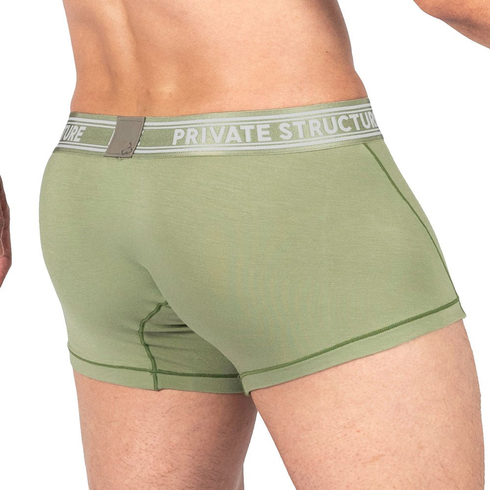 Viscose From Bamboo Trunk Underwear - Olive - | Private Structure - | MAD Lifestyle