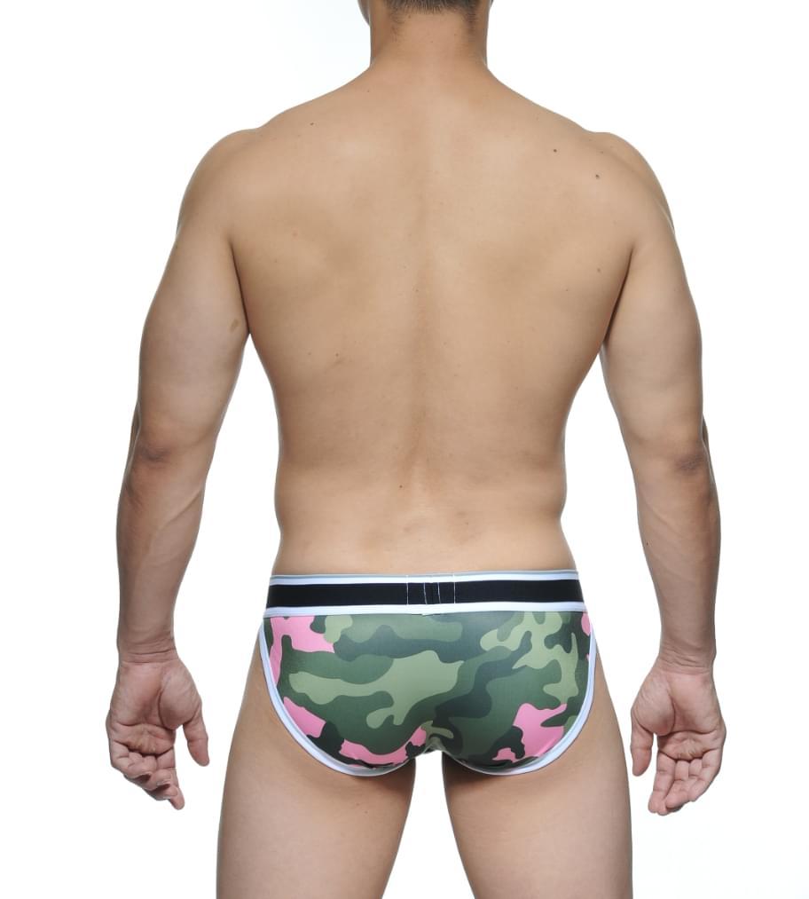 STUD FINN Low-Rise Camo Tanga Brief - Army Green/Pink - | STUD - | MAD Lifestyle
