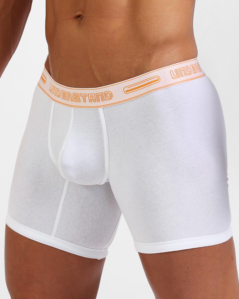 STAMPED Boxer Brief (Long) - Lantana White - | UNDERSTAND - | MAD Lifestyle