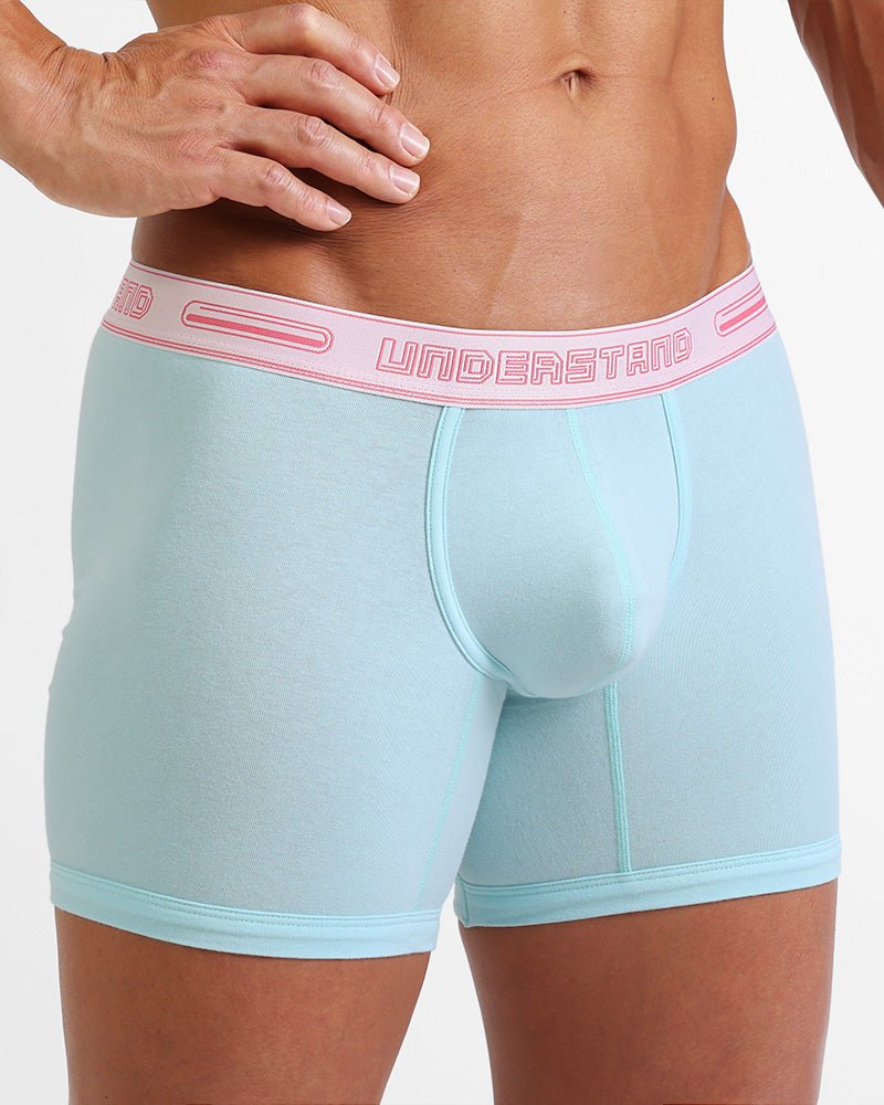 STAMPED Boxer Brief (Long) - Marshmallow Blue - | UNDERSTAND - | MAD Lifestyle