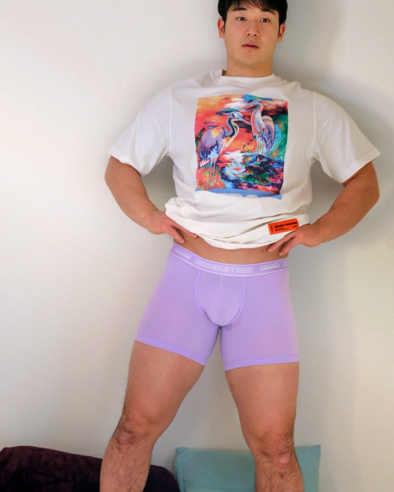 STAMPED Boxer Brief (Long) - Misty Lilac Purple - | UNDERSTAND - | MAD Lifestyle