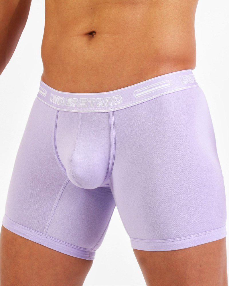 STAMPED Boxer Brief (Long) - Misty Lilac Purple - | UNDERSTAND - | MAD Lifestyle