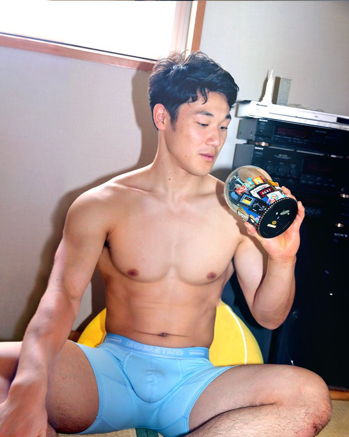 STAMPED Boxer Brief (Long) - Nemophila Sky (Blue) - | UNDERSTAND - | MAD Lifestyle