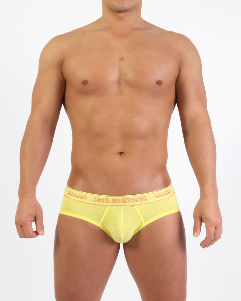 STAMPED Brief - Nasturtium Yellow - | UNDERSTAND - | MAD Lifestyle